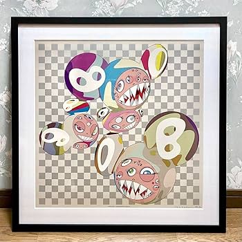 【残1枚】村上隆　海外ポスターA1サイズ　Takashi Murakami Amazon.co.jp: 村上隆 Takashi Murakami サイン入り 限定